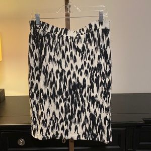 Ann Taylor Printer Pencil Skirt